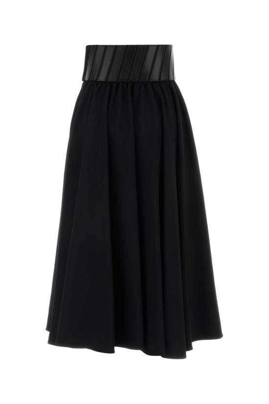 26SS 알라이아 롱 스커트 AA9J2487T612C 999 NOIR - ALAIA