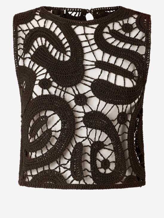 26SS 핑코 민소매 티셔츠 106438A354M05 Brown - PINKO