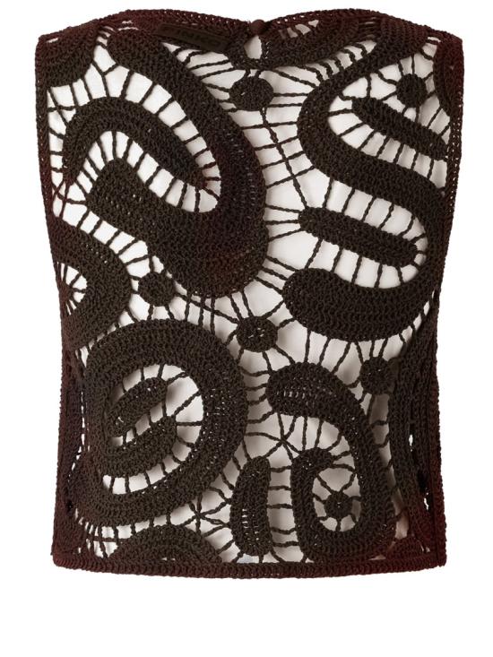 26SS 핑코 민소매 티셔츠 106438A354M05 Brown