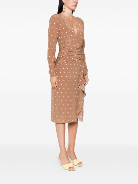 25FW 알레산드라리치 미디 원피스 FABX4109 F46551885 Beige - ALESSANDRA RICH