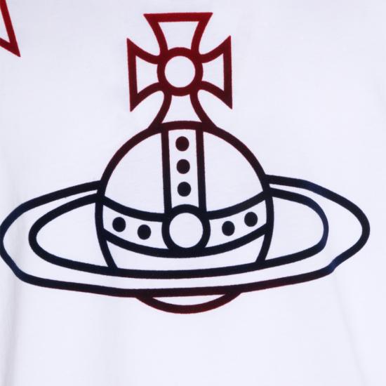 26SS 비비안웨스트우드 반팔 티셔츠 3G010056J00B9A401 White - VIVIENNE WESTWOOD