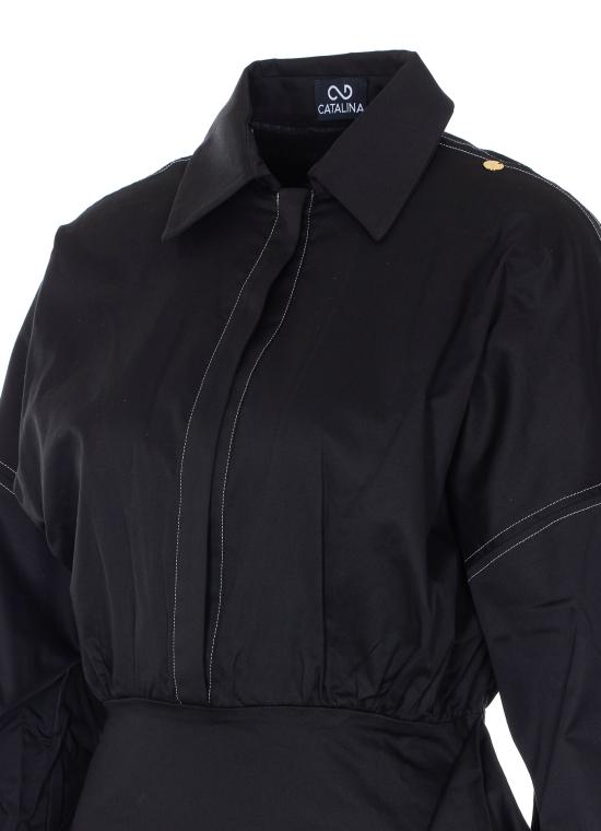 26SS CATALINA 미디 원피스 S26CAT7450 NERO Black - OTHER BRANDS