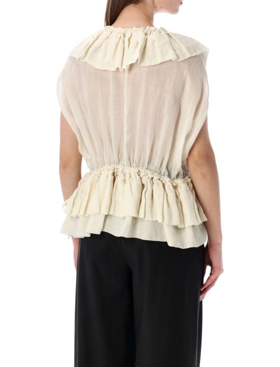 26SS 드리스 반 노튼 블라우스 2610107103112 006 Bianco - DRIES VAN NOTEN