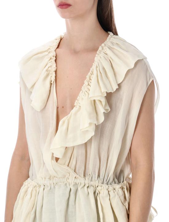 26SS 드리스 반 노튼 블라우스 2610107103112 006 Bianco - DRIES VAN NOTEN