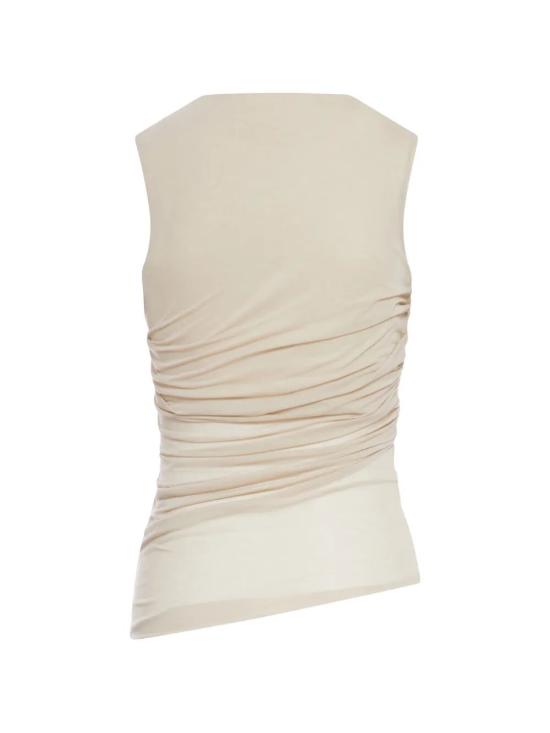 26SS 쉐르 민소매 티셔츠 TSH0624IRINA ECR34 MASTIC - SOEUR