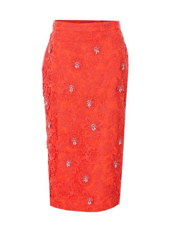 26SS 에센셜앤트워프 미디 스커트 JOURGET OB11 Orange