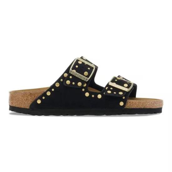 26SS 버켄스탁 샌들 ARIZONA RIVET 1030348 BLACK Black - BIRKENSTOCK