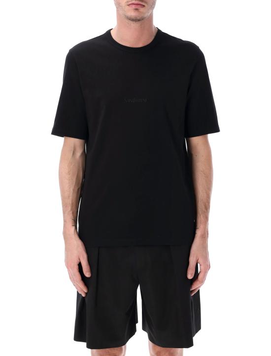 26SS 생로랑 반팔 티셔츠 857461Y37XE 1000 Nero