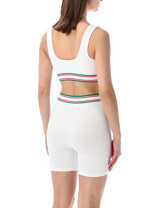 26SS 카사블랑카 트레이닝 티셔츠 WSP26ACT026 01 SEAMLESS WHITE - CASABLANCA