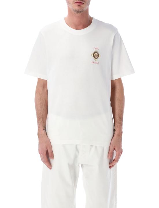 26SS 카사블랑카 반팔 티셔츠 MSS26JTS00102 Bianco