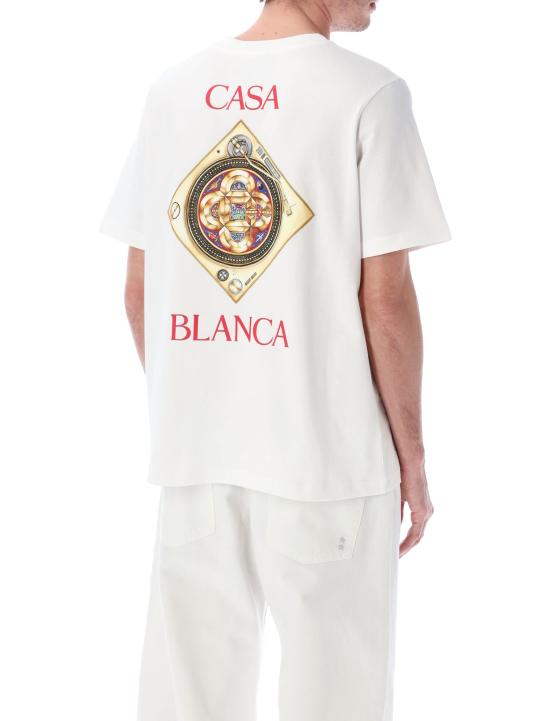 26SS 카사블랑카 반팔 티셔츠 MSS26JTS00102 Bianco - CASABLANCA