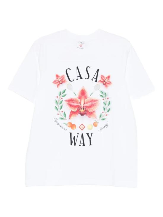 26SS 카사블랑카 반팔 티셔츠 MSP26JTS00115 Bianco