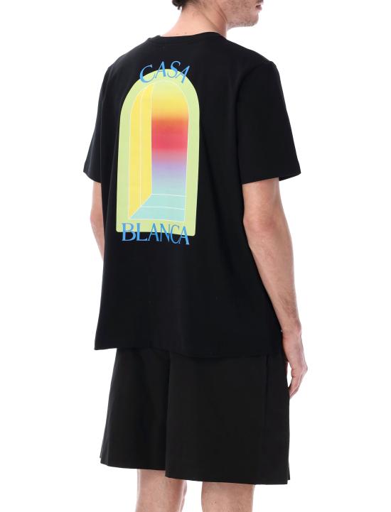 26SS 카사블랑카 반팔 티셔츠 MSP26JTS00114 Nero - CASABLANCA