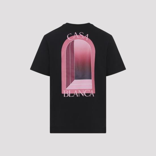 26SS 카사블랑카 반팔 티셔츠 MSS26JTS00111 Nero - CASABLANCA