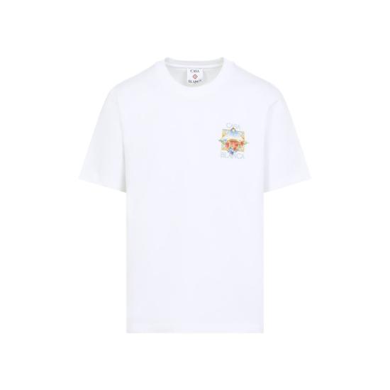 26SS 카사블랑카 반팔 티셔츠 MSS26JTS00113 Bianco