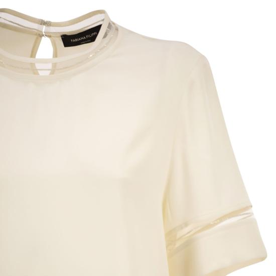 26SS 파비아나 필리피 반팔 티셔츠 TPD266F289 BUTTER - FABIANA FILIPPI