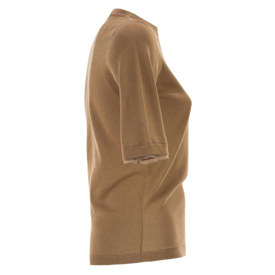 26SS 파비아나 필리피 폴로 티셔츠 MAD276F042 BROWN - FABIANA FILIPPI