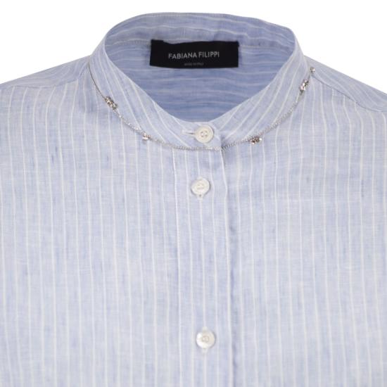 26SS 파비아나 필리피 블라우스 CAD276F771 LIGHT BLUE - FABIANA FILIPPI