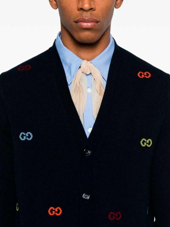 25FW 구찌 가디건 833671XKEYI4735 Blue - GUCCI