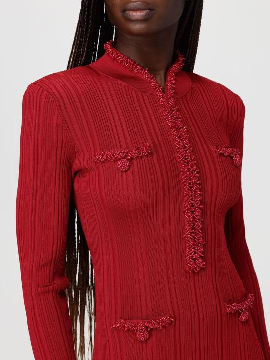 26SS 셀프 포트레이트 롱 원피스 RS26555MR Red - SELF PORTRAIT