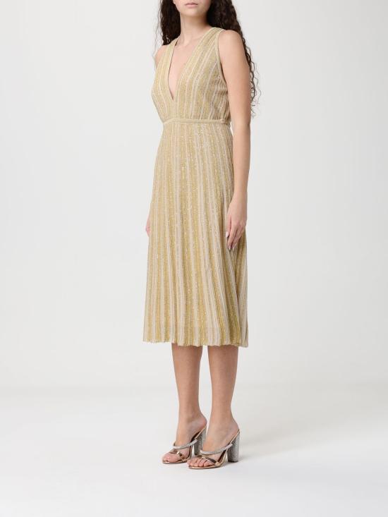 26SS 미소니 롱 원피스 DS26SG0IBK01GH S01KN Gold - MISSONI