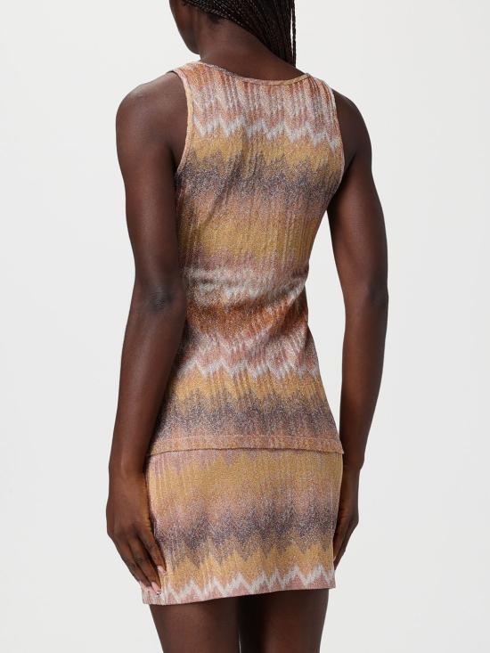 26SS 미소니 민소매 티셔츠 DS26SK04BR014S S10C0 Gold - MISSONI