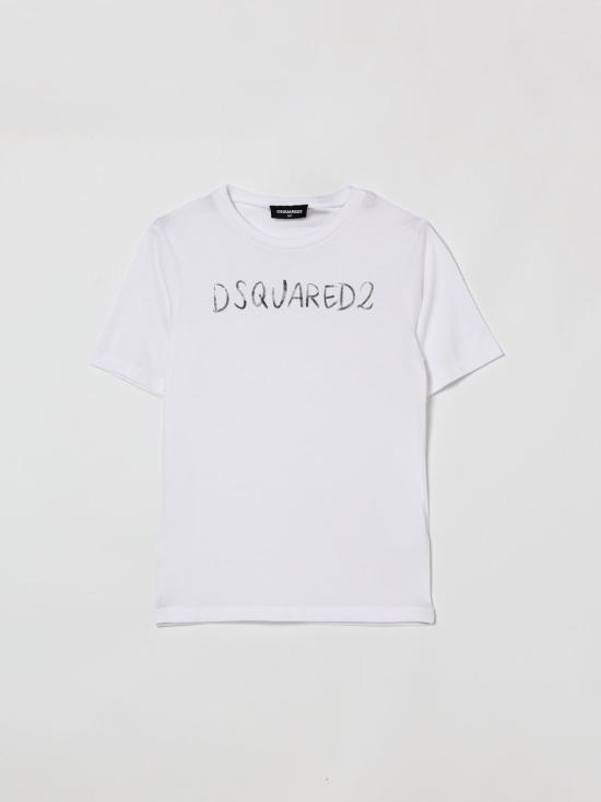 26SS [키즈] 디스퀘어드2 티셔츠 DQ3158D0AGP DQ100 White