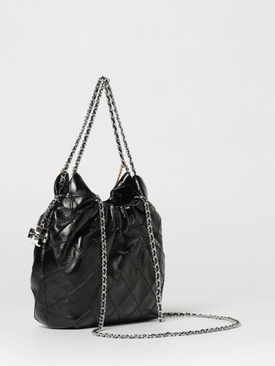 26SS 토리버치 미니 플레밍 디스트레스드 토트 백 164022 001 Black - TORY BURCH