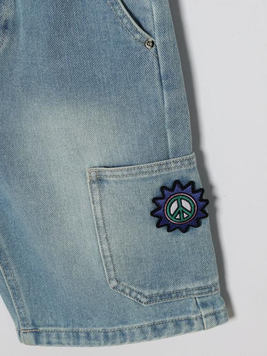 26SS [키즈] 모스키노 쇼츠/버뮤다 HUQ02KL0E37 41100 Sky - MOSCHINO