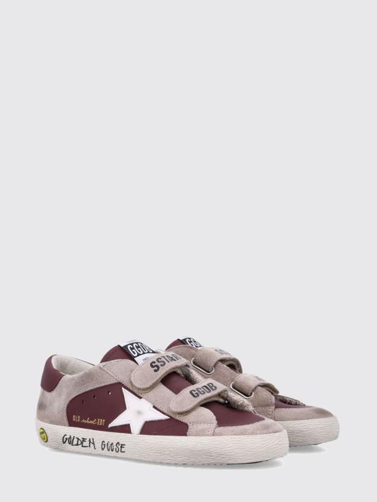 26SS [키즈] 골든구스 스니커즈 GTF01030F008043 81770 Burgundy - GOLDEN GOOSE