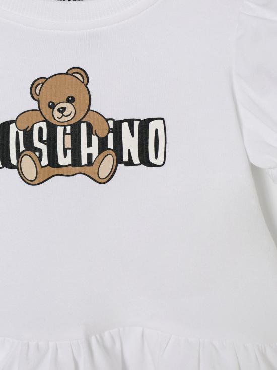 26SS [키즈] 모스키노 점프수트 MAV0C7LBA00 10101 White - MOSCHINO