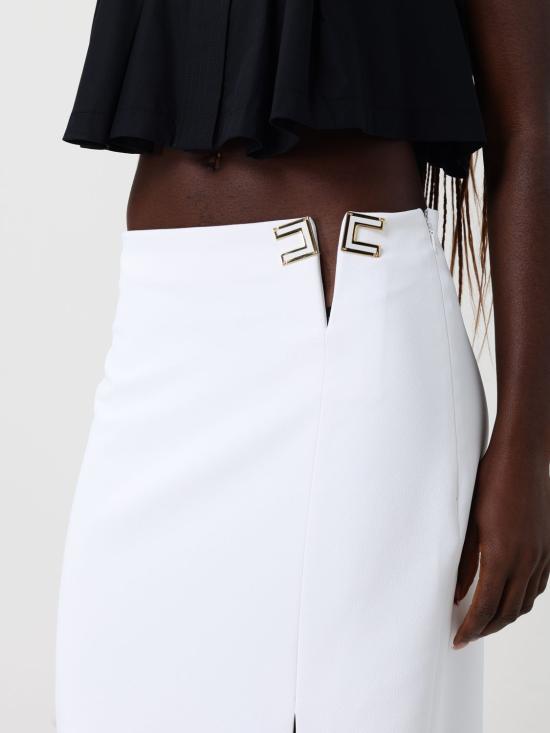 26SS 엘리자베타프랜치 미디 스커트 GO14761E2 360 Ivory - ELISABETTA FRANCHI