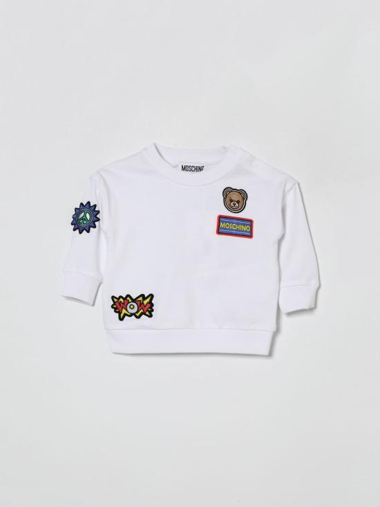 26SS [키즈] 모스키노 풀오버 M9F03QLCA19 10101 White