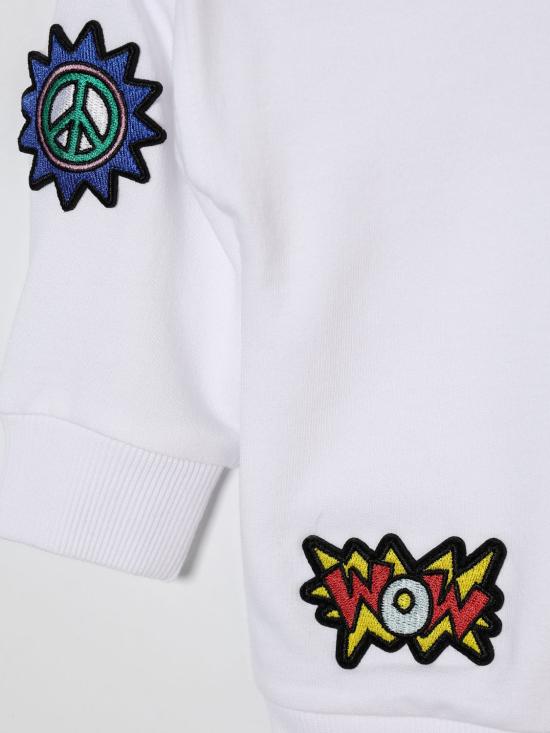 26SS [키즈] 모스키노 풀오버 M9F03QLCA19 10101 White - MOSCHINO