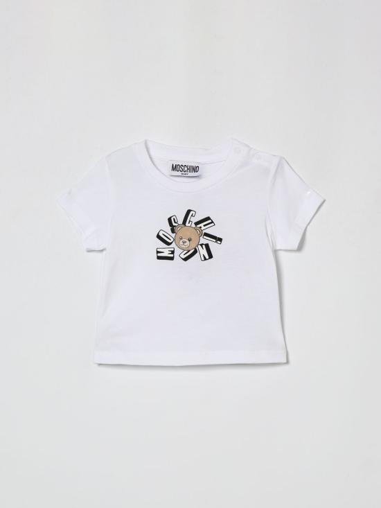 26SS [키즈] 모스키노 티셔츠 MXM047LAA02 10101 White