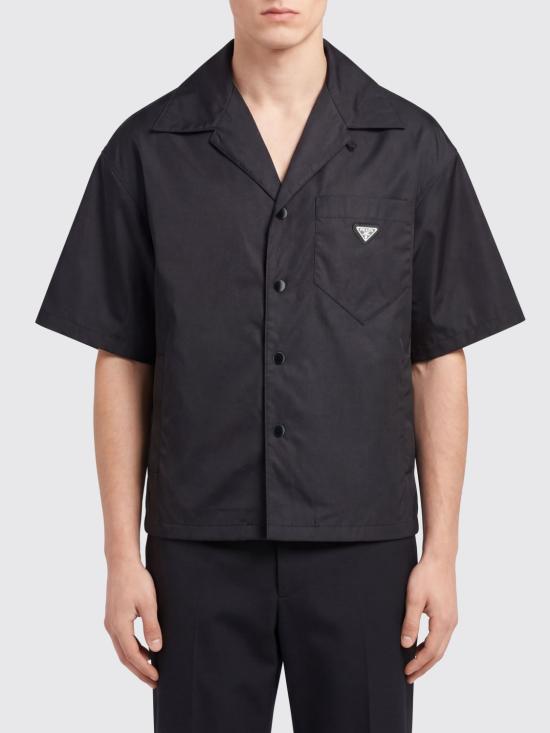 26SS 프라다 반팔 셔츠 SC449SOOO1WQ8 F0002 Black