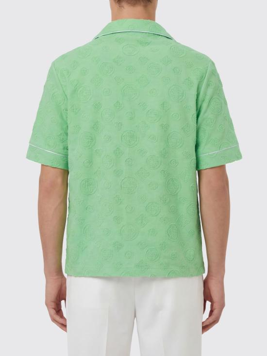 26SS 카사블랑카 반팔 셔츠 MSP26SH08501 Green - CASABLANCA