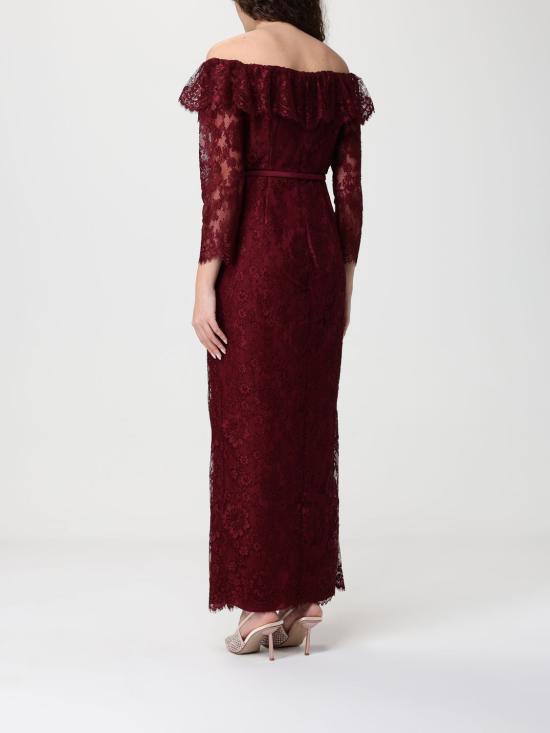 26SS 셀프 포트레이트 롱 원피스 RS26188XBU Burgundy - SELF PORTRAIT