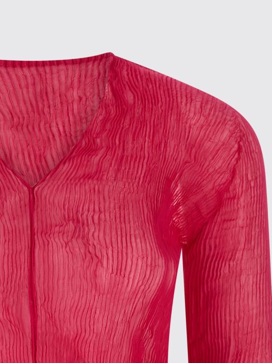 26SS 이세이 미야케 블라우스 IM66FJ413 23 Fuchsia - ISSEY MIYAKE