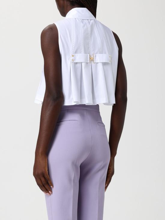 26SS 엘리자베타프랜치 셔츠 CA16362E2 100 White - ELISABETTA FRANCHI