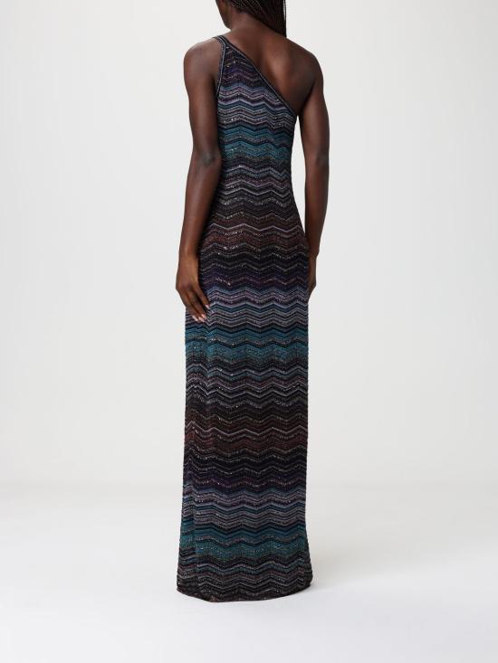 26SS 미소니 롱 원피스 DS26SG1GBK01H9 SM9ZT Blue - MISSONI