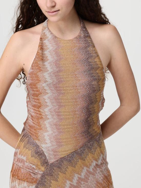 26SS 미소니 롱 원피스 DS26SG1QBR014S S10C0 Gold - MISSONI