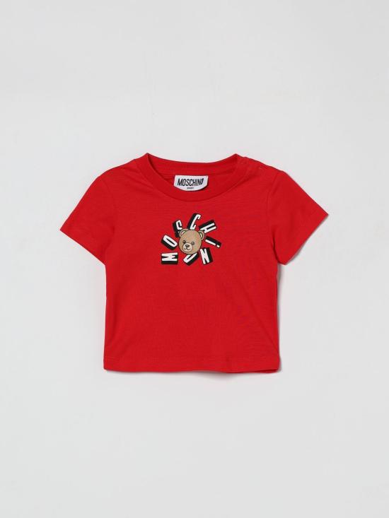 26SS [키즈] 모스키노 티셔츠 MXM047LAA02 50109 Red