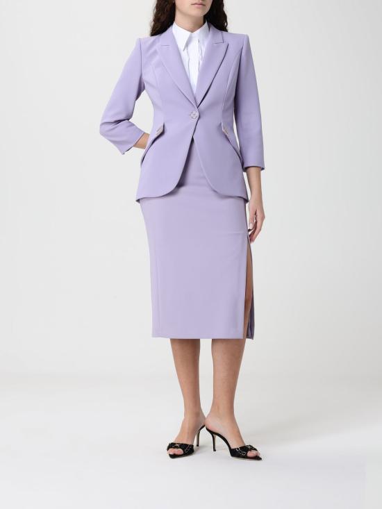 26SS 엘리자베타프랜치 미디 스커트 GO16861E2 EV7 Lilac - ELISABETTA FRANCHI