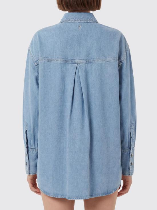 26SS 돈답 셔츠 DC460DFE332DMB9 800 Blue - DONDUP