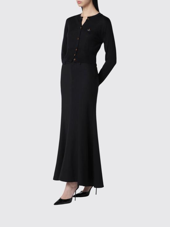 26SS 비비안웨스트우드 베아 크롭드 가디건 1803002UY001A N402 Black - VIVIENNE WESTWOOD