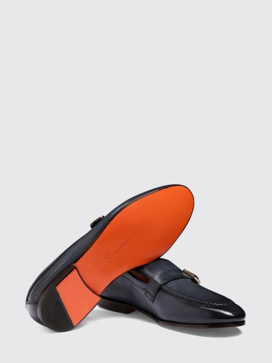 26SS 산토니 로퍼 MCNC18005SA4SLAS U59 Blue - SANTONI