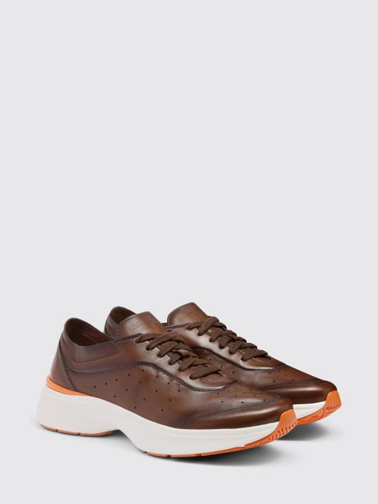 26SS 산토니 스니커즈 MBBC22070BARTOIL S50 Brown - SANTONI