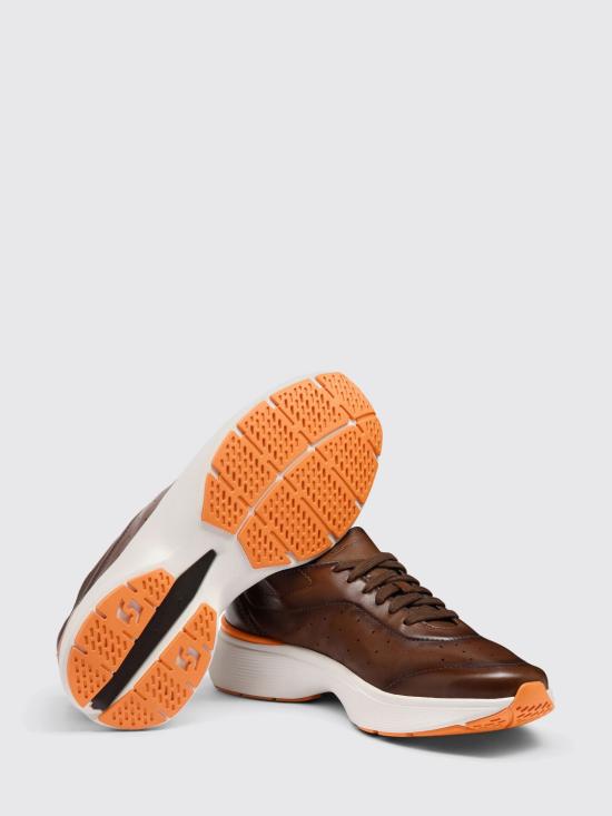 26SS 산토니 스니커즈 MBBC22070BARTOIL S50 Brown - SANTONI