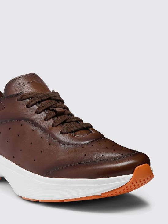 26SS 산토니 스니커즈 MBBC22070BARTOIL S50 Brown - SANTONI